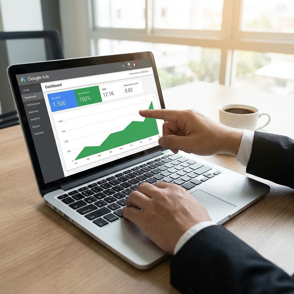 Marketing growth visual representing return on investment